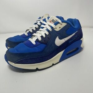 Nike Air Max 90 SE 2 Sneakers   Youth Sz 4.5Y, Women's Sz 6 Blue DB4179-400